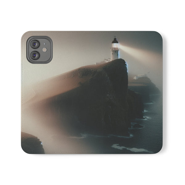 Beacon In The Mist - Flip Cases iPhone 12 Printify Phone Case - Tracy McCrackin Photography