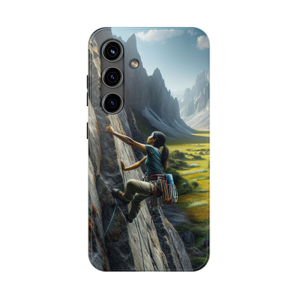 Rock Climbing Elation! Tough Phone Cases Samsung Galaxy S24 Printify Phone Case - Tracy McCrackin Photography
