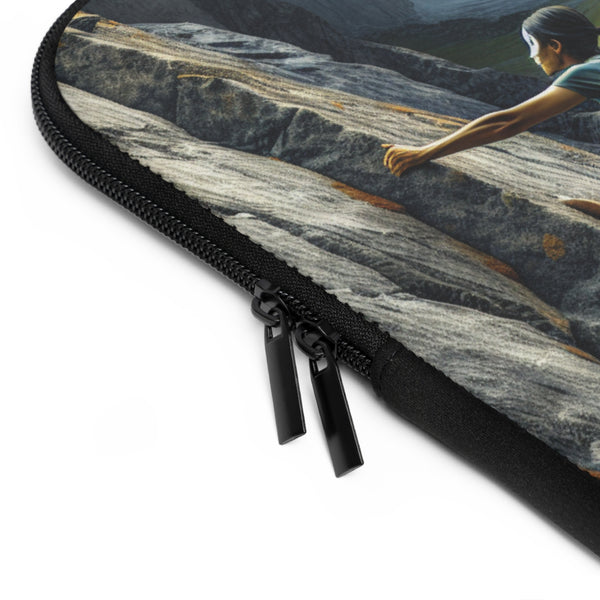The Epic Climb of a Rock Warrior - Laptop Sleeve Printify Laptop Sleeve - Tracy McCrackin Photography