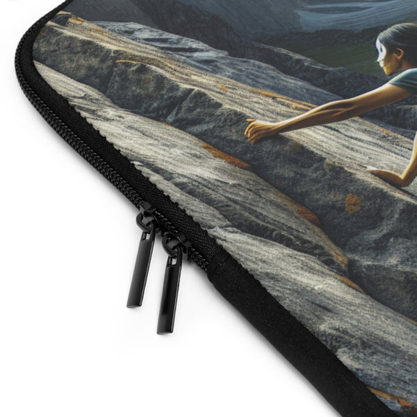 The Epic Climb of a Rock Warrior - Laptop Sleeve Printify Laptop Sleeve - Tracy McCrackin Photography