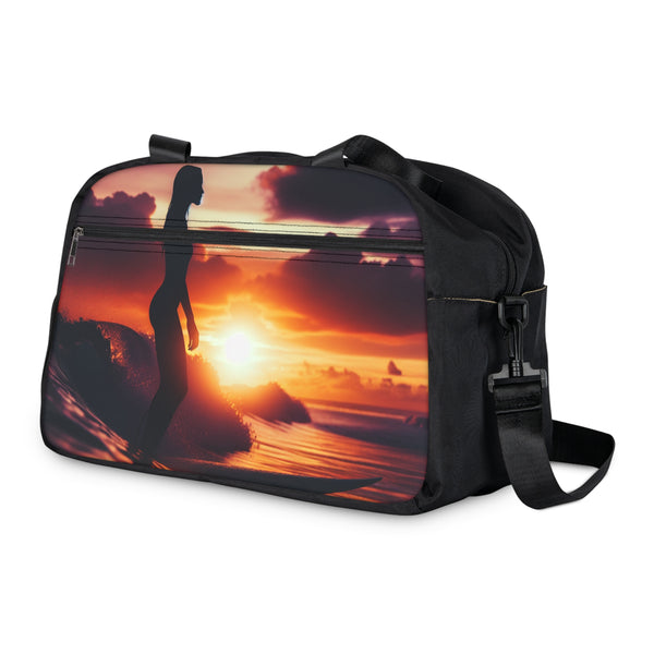 Sunrise Bliss Fitness Handbag 12.4" x 13.3" / Black Printify Bags - Tracy McCrackin Photography
