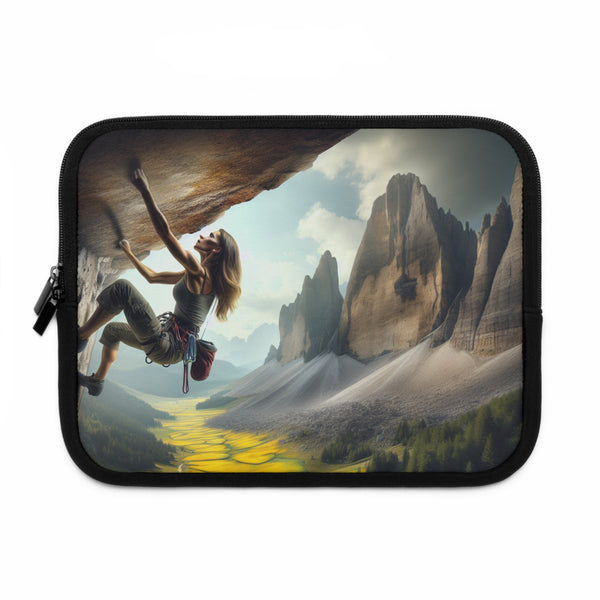 he Stunning Climb to New Heights - Laptop Sleeve Black / 10" Printify Laptop Sleeve - Tracy McCrackin Photography