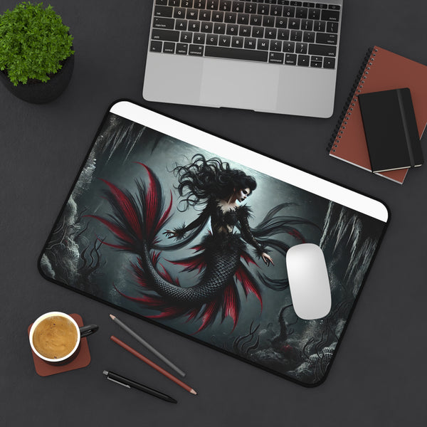 Eternal Depths: The Gothic Mermaid Computer Pad 12" × 18" Printify Home Decor - Tracy McCrackin Photography