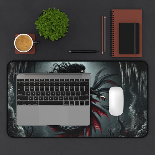 Eternal Depths: The Gothic Mermaid Computer Pad 12" × 18" Printify Home Decor - Tracy McCrackin Photography