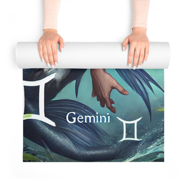 Twin Spirit: The Gemini Mermen Yoga Mat 24” x 72” Printify Home Decor - Tracy McCrackin Photography