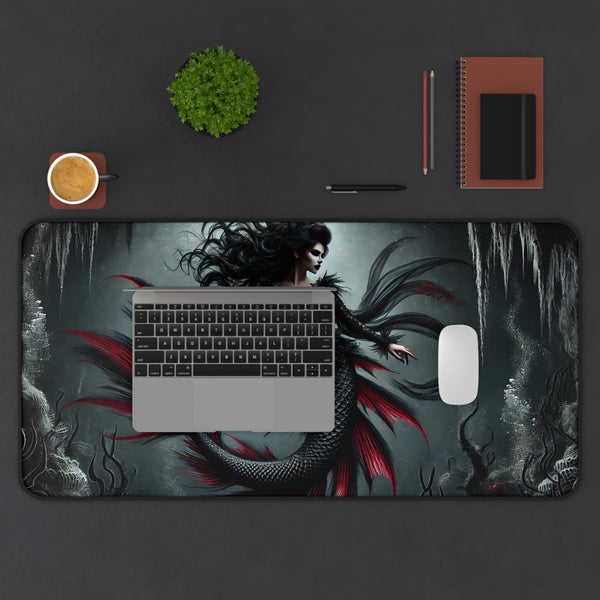 Eternal Depths: The Gothic Mermaid Computer Pad 12" × 18" Printify Home Decor - Tracy McCrackin Photography