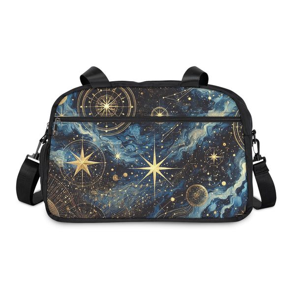 Spaced Out Constellation Fitness Handbag 12.4" x 13.3" / Black Printify Bags - Tracy McCrackin Photography