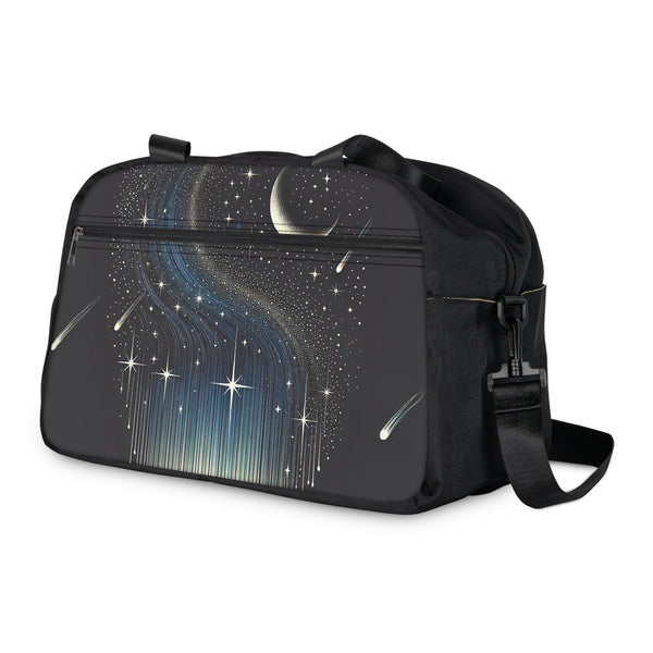 Raining Stars Fitness Handbag 12.4" x 13.3" / Black Printify Bags - Tracy McCrackin Photography