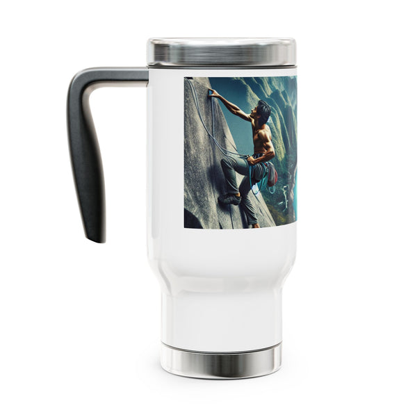 Vertical Ascent - Stainless Steel Travel Mug with Handle, 14oz Printify Mug - Tracy McCrackin Photography