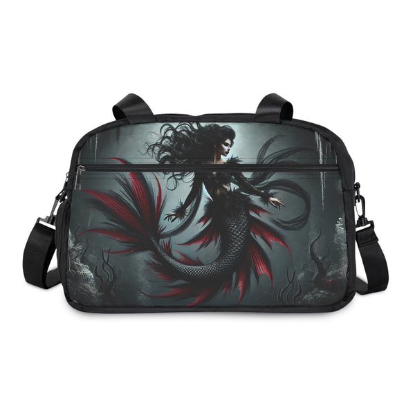 Gothic Seawitch Fitness Handbag 12.4" x 13.3" / Black Printify Bags - Tracy McCrackin Photography