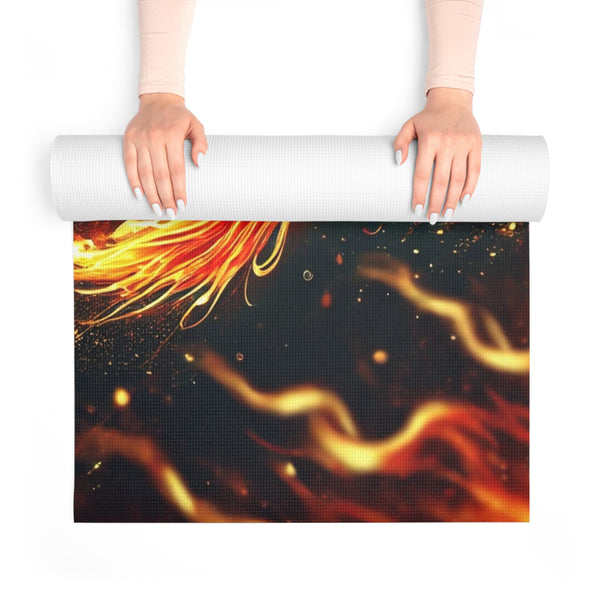 Fiery Aries Mermaid Foam Yoga Mat 24” x 72” Printify Home Decor - Tracy McCrackin Photography