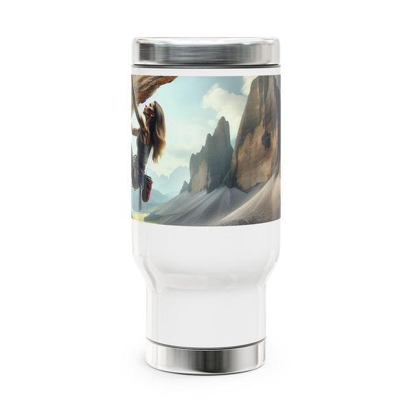 Stunning Ascent - Stainless Steel Travel Mug with Handle, 14oz Printify Mug - Tracy McCrackin Photography