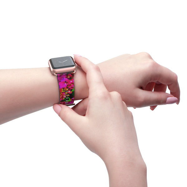 Vibrant Floral Band Watch Band 38 - 41 mm / Black Matte Printify Accessories - Tracy McCrackin Photography