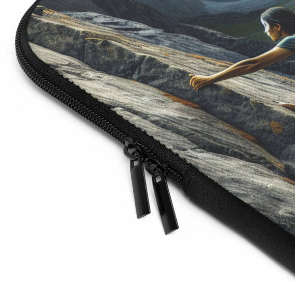 The Epic Climb of a Rock Warrior - Laptop Sleeve Printify Laptop Sleeve - Tracy McCrackin Photography