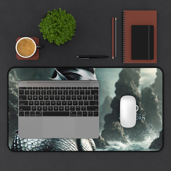 Capricorn Abyss: Resolute Merman Desk Mat 12" × 18" Printify Home Decor - Tracy McCrackin Photography