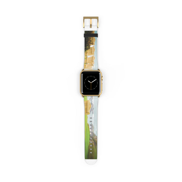It's Beach Time Watch Band 38 - 41 mm / Gold Matte Printify Accessories - Tracy McCrackin Photography
