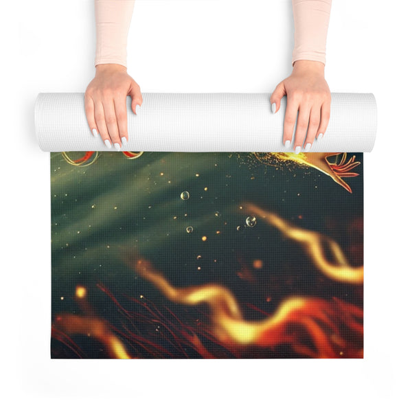 Fiery Strength: The Aries Mermaid Yoga Mat 24” x 72” Printify Home Decor - Tracy McCrackin Photography