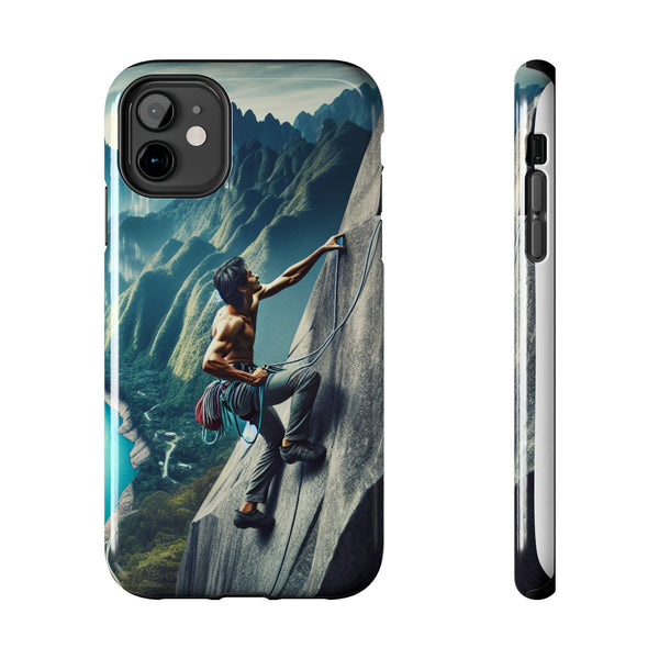 Summit Edge: Climbing Above the Serpent Rive Tough Phone Cases iPhone 11 Printify Phone Case - Tracy McCrackin Photography