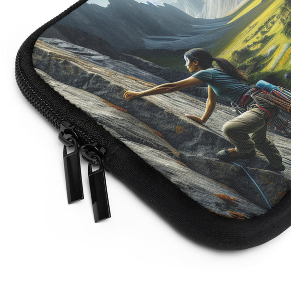 The Epic Climb of a Rock Warrior - Laptop Sleeve Printify Laptop Sleeve - Tracy McCrackin Photography