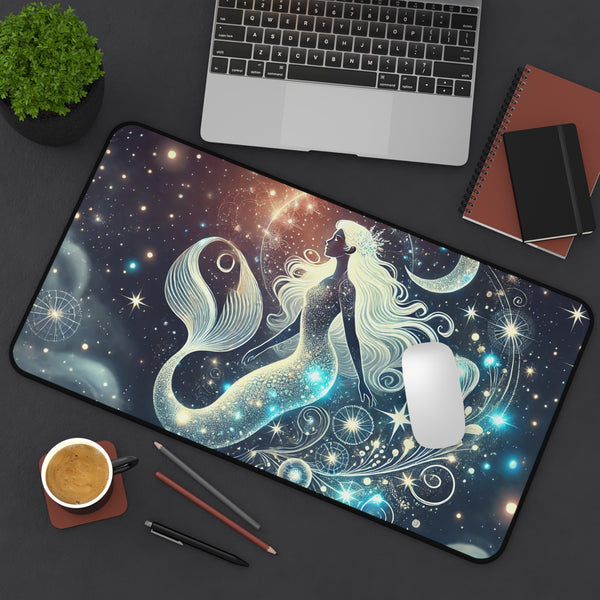 Celestial Mermaid: Cosmic Ocean Computer Pad 12" × 22" Printify Home Decor - Tracy McCrackin Photography