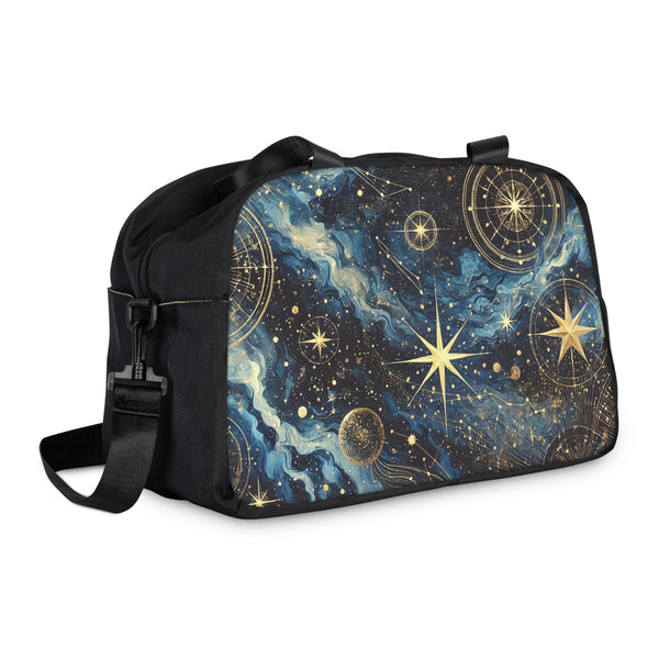 Spaced Out Constellation Fitness Handbag 12.4" x 13.3" / Black Printify Bags - Tracy McCrackin Photography