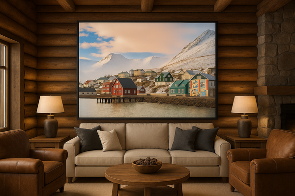 Twilight Tranquility: Icelandic Village Charms Giclee / Colored / 8 x 10 Tracy McCrackin Photography Wall art - Tracy McCrackin Photography