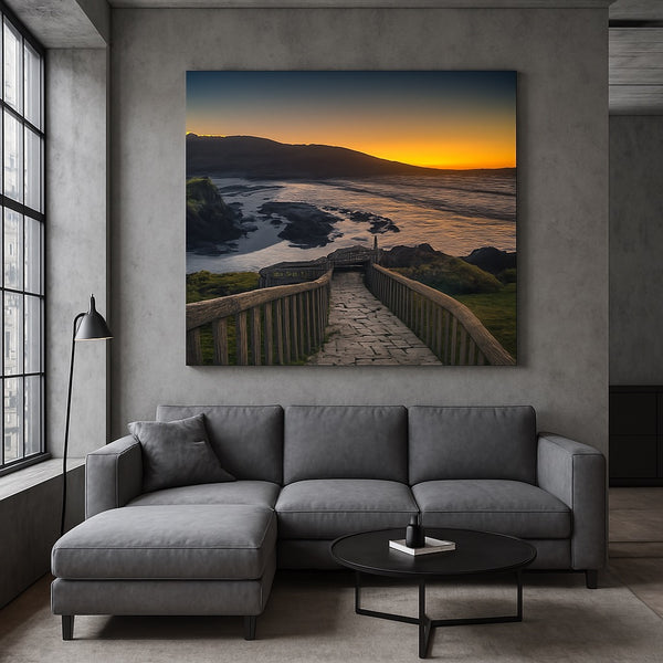 Spain's Golden Path to the Atlantic Giclee / Colored / 8 x 12 Tracy McCrackin Photography Wall art - Tracy McCrackin Photography