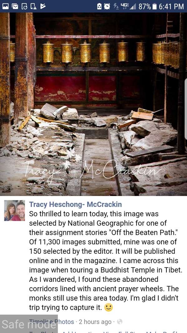 བོད་ཀྱི་དགོན་པ་འཁོར།: Tibetan Monastery Prayer Wheel - NatGeo YourShot Giclee / Colored / 8 x 10 Tracy McCrackin Photography Wall art - Tracy McCrackin Photography