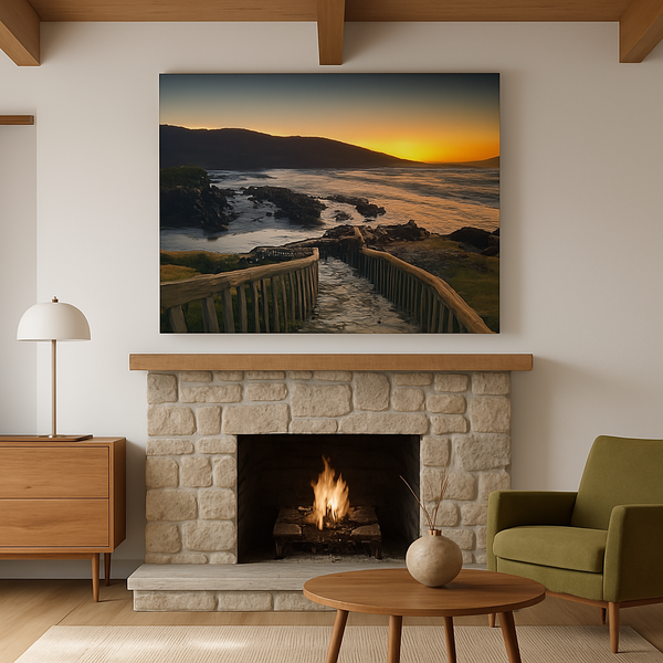 Spain's Golden Path to the Atlantic Giclee / Colored / 8 x 12 Tracy McCrackin Photography Wall art - Tracy McCrackin Photography