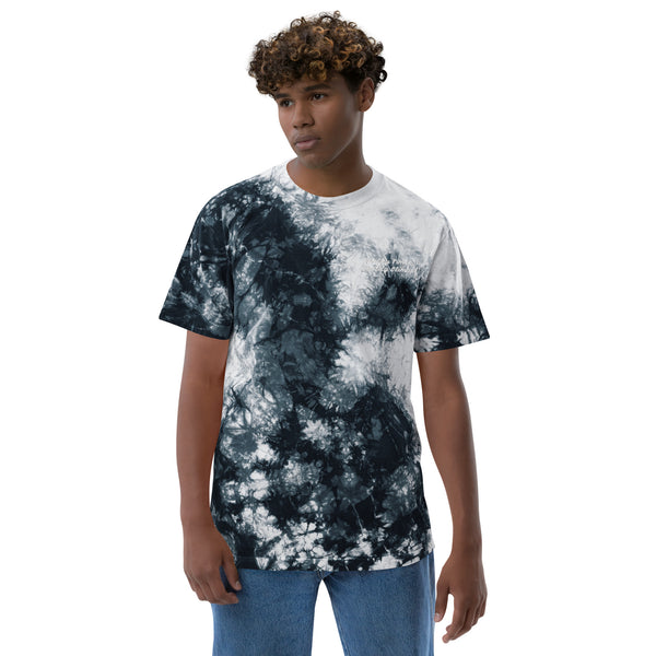 Quality Times, Quality Climbs Oversized tie-dye t-shirt Black / White / S Tracy McCrackin Photography - Tracy McCrackin Photography