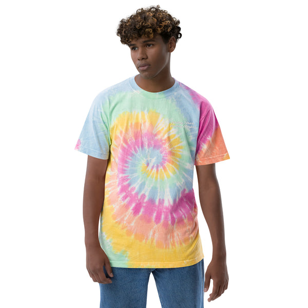 Quality Times, Quality Climbs Oversized tie-dye t-shirt Sherbet rainbow / S Tracy McCrackin Photography - Tracy McCrackin Photography
