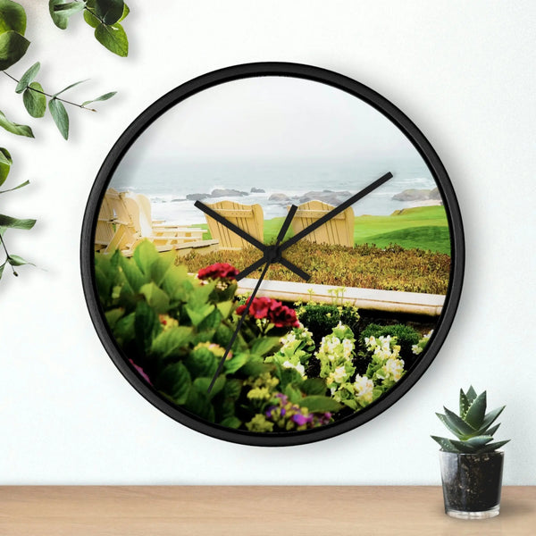 Beach Time Wall clock - Carmel, California Printify Home Decor - Tracy McCrackin Photography