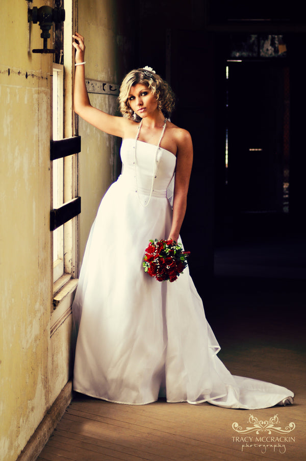 wedding-portriat-with-bouquet Giclee / Colored / 5 x 7 Tracy McCrackin Photography - Tracy McCrackin Photography