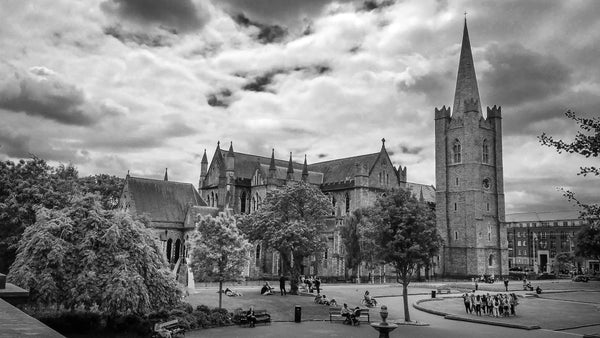 Tranquil Haven: St. Patrick's Cathedral Courtyard Giclee / Colored / 8 x 10 Tracy McCrackin Photography Wall art - Tracy McCrackin Photography