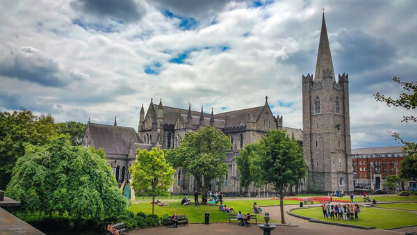 Tranquil Haven: St. Patrick's Cathedral Courtyard Giclee / Colored / 8 x 10 Tracy McCrackin Photography Wall art - Tracy McCrackin Photography