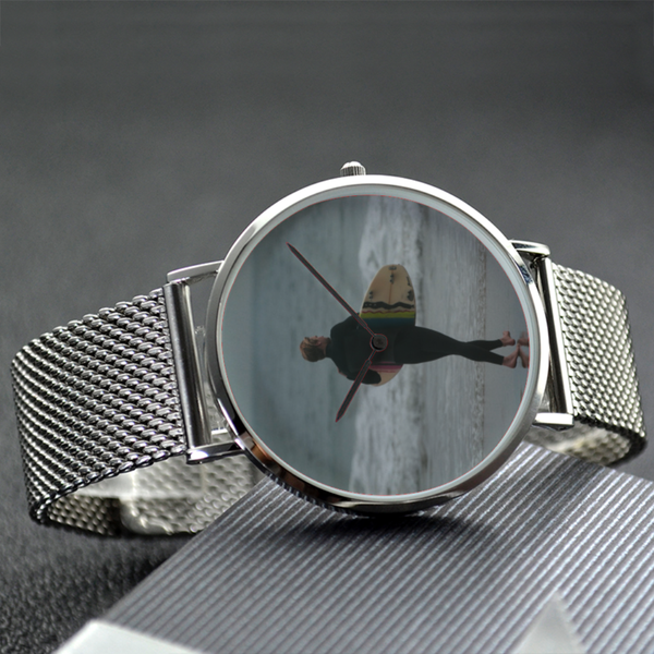 Surf’s Up - Waterproof Quartz Stainless Steel Band Watch Printy6 Lifestyle - Tracy McCrackin Photography