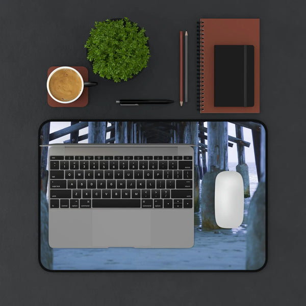 Beach Pier Desk Mat Printify Home Decor - Tracy McCrackin Photography