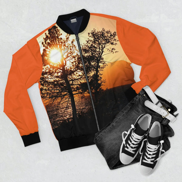 Men's Morning Vista Bomber Jacket Printify All Over Prints - Tracy McCrackin Photography