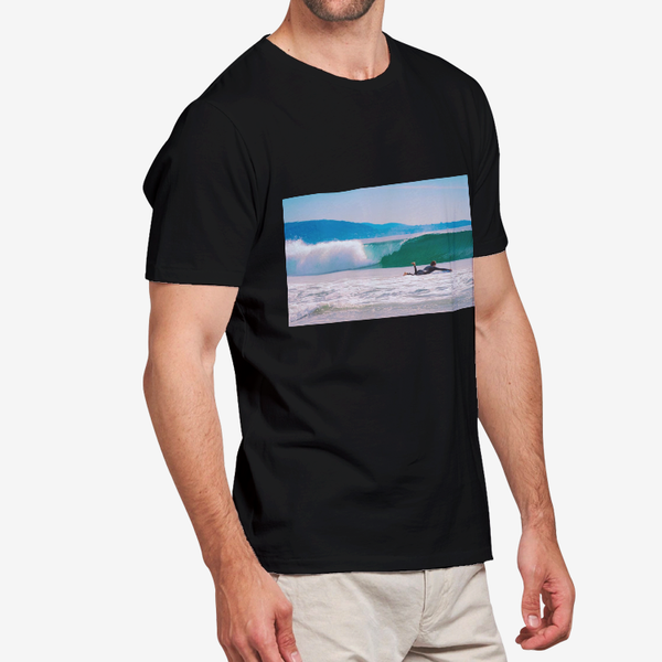 California Waves Heavy Cotton Adult T-Shirt Black / S Printy6 Clothing - Tracy McCrackin Photography