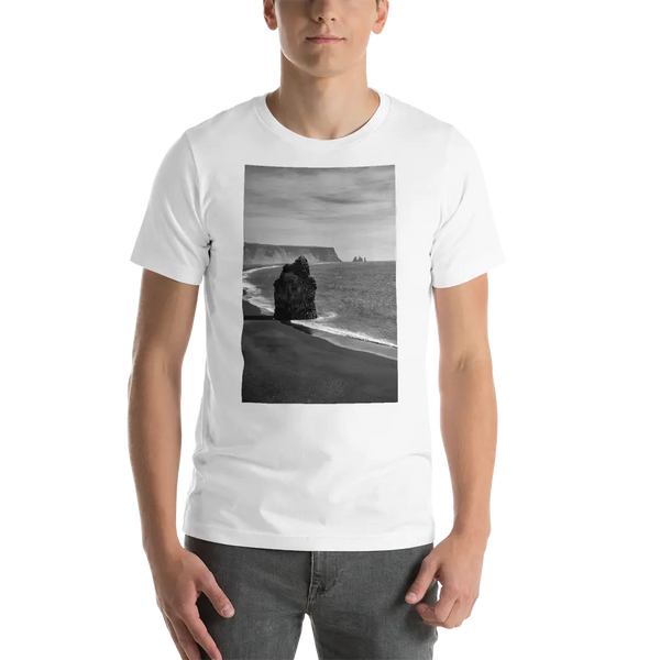 Black Beach Short-Sleeve T-Shirt Printful Clothing - Tracy McCrackin Photography