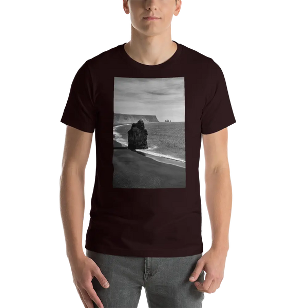 Black Beach Short-Sleeve T-Shirt Printful Clothing - Tracy McCrackin Photography