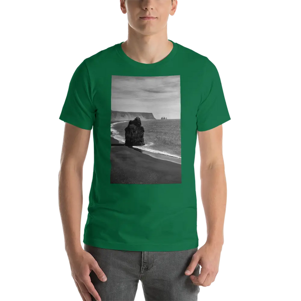 Black Beach Short-Sleeve T-Shirt Printful Clothing - Tracy McCrackin Photography