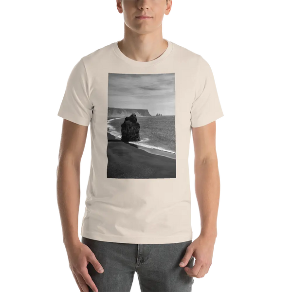 Black Beach Short-Sleeve T-Shirt Printful Clothing - Tracy McCrackin Photography