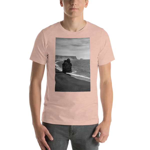 Black Beach Short-Sleeve T-Shirt Printful Clothing - Tracy McCrackin Photography