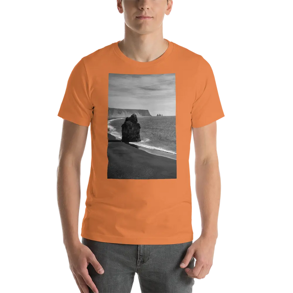 Black Beach Short-Sleeve T-Shirt Printful Clothing - Tracy McCrackin Photography