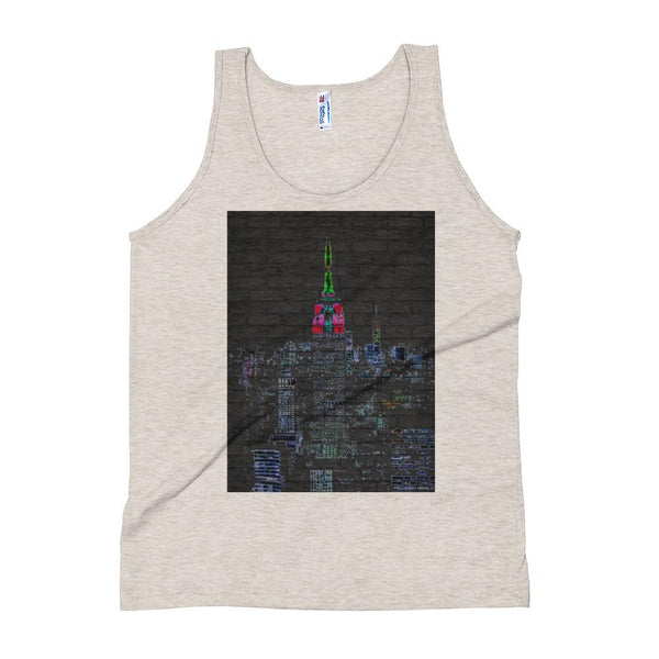 Neon New York City Unisex Tank Top Giclee / Tri-Black / XS Tracy McCrackin Photography Clothing - Tracy McCrackin Photography