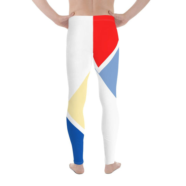 Vibrant Men's Leggings (Red/White/Blue) XS Tracy McCrackin Photography Clothing - Tracy McCrackin Photography