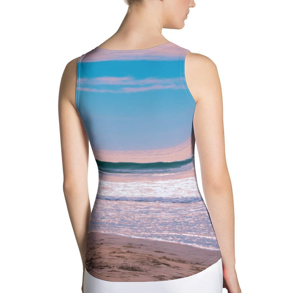 Crashing Waves Beach Tank Top XS Printful Clothing - Tracy McCrackin Photography