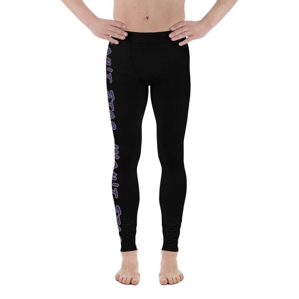 Can't Stop Men's Workout Leggings (Black) XS Tracy McCrackin Photography Clothing - Tracy McCrackin Photography