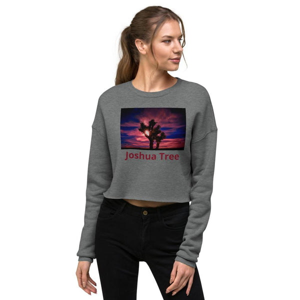 Joshua Tree Crop Sweatshirt - California Tracy McCrackin Photography - Tracy McCrackin Photography